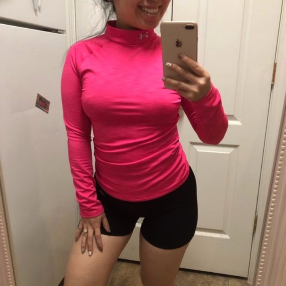 Hot Pink Marled Under Armour Cold Gear